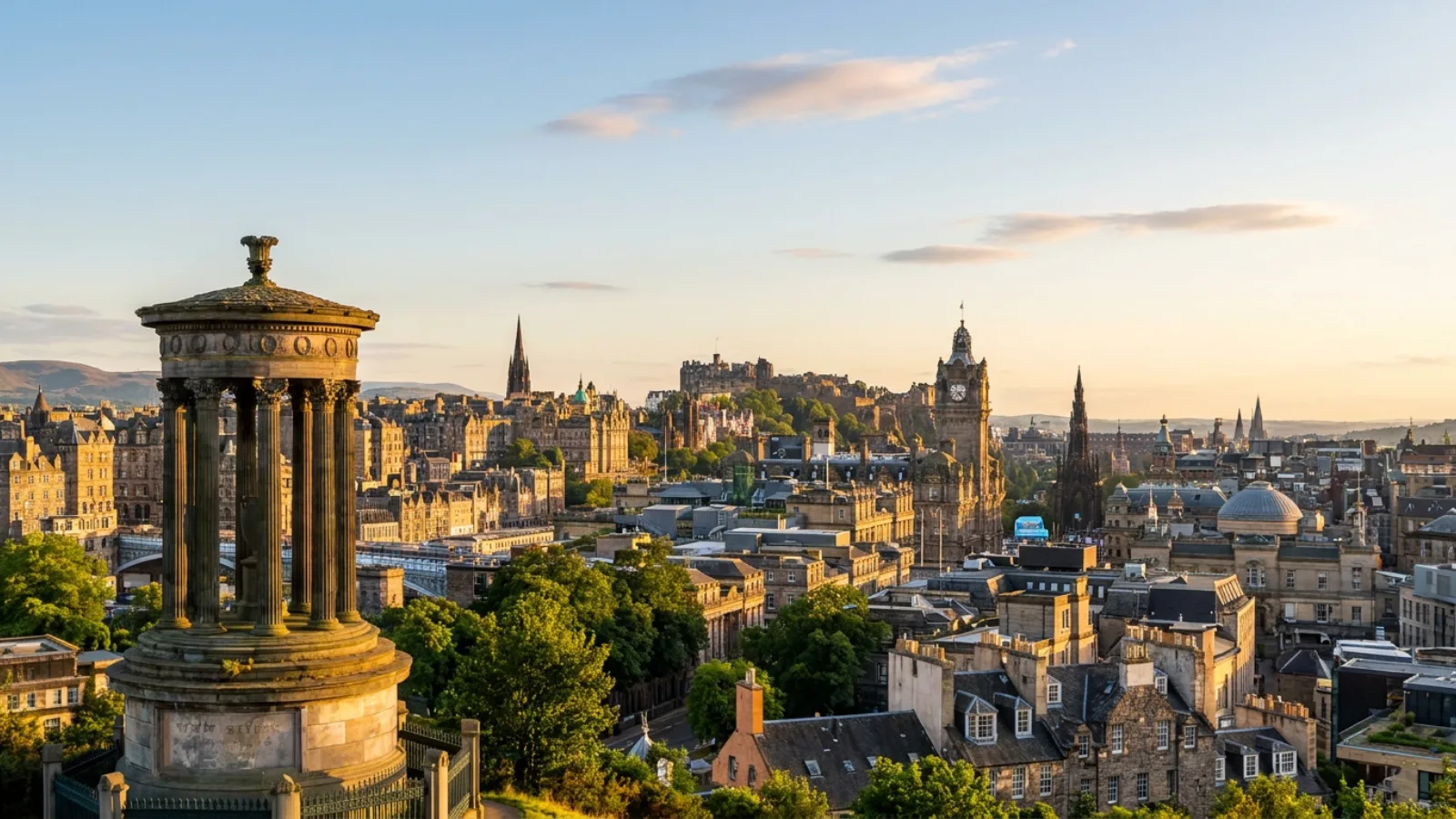 Edinburgh, the departure city for this tour